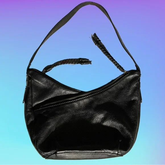 THE SAK | Black Pebbled Leather Hobo Shoulder Bag - Picture 2 of 8